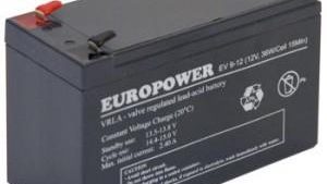 BATTERY 12V 9AH VRLA/EV9-12 T2 EUROPOWER EMU