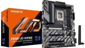 Mainboard|GIGABYTE|Intel Z890|LGA1851|ATX|Memory DDR5|Memory slots 4|1xPCI-Express 4.0 1x|2xPCI-Express 4.0 4x	|1xPCI-Express 5.0 16x|3xM.2|1xDisplayPort|4xUSB 2.0|5xUSB 3.2|1xUSB-C|1xPS/2|1xRJ45|3xAudio port|Z890UDWIFI6E