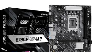Mainboard|ASROCK|Intel B760 Express|LGA1700|Micro-ATX|Memory DDR5|Memory slots 2|2xPCI-Express 3.0 1x|1xPCI-Express 4.0 16x|3xM.2|2xHDMI|2xUSB 2.0|4xUSB 3.2|1xRJ45|3xAudio port|B760M-H2/M.2