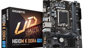 Mainboard|GIGABYTE|Intel H610|LGA1700|Micro-ATX|Memory DDR4|Memory slots 2|1xPCI-Express 3.0 1x|1xPCI-Express 4.0 16x|1xM.2|1xHDMI|4xUSB 2.0|2xUSB 3.2|1xRJ45|3xAudio port|H610MKDDR42.0