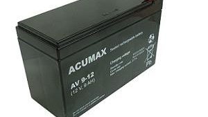 BATTERY 12V 9AH VRLA/AV9-12 T2 ACUMAX EMU