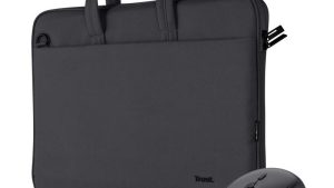 NB CASE BOLOGNA 16" +MOUSE SET/BLACK 24988 TRUST