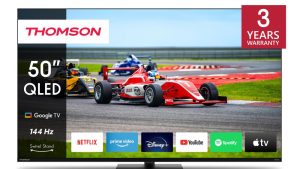 TV Set|THOMSON|50"|4K/Smart|QLED|3840x2160|Wireless LAN|Bluetooth|Google TV|Black|50QG7C14
