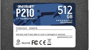 SSD|PATRIOT|P210|512GB|SATA 3.0|Write speed 430 MBytes/sec|Read speed 520 MBytes/sec|2,5"|TBW 240 TB|P210S512G25