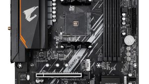 Mainboard|GIGABYTE|AMD B550|SAM4|Micro-ATX|Memory DDR4|Memory slots 4|1xPCI-Express 3.0 1x|1xPCI-Express 3.0 4x|1xPCI-Express 4.0 16x|2xM.2|1xDVI-D|1xHDMI|4xUSB 2.0|4xUSB 3.2|1xPS/2|1xRJ45|3xAudio port|B550MAORUSELITEAX1.3