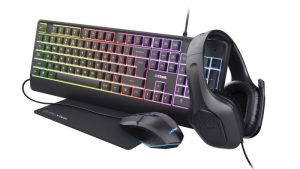 KEYBOARD +MOUSE GXT792 QUADROX/4-IN-1 BUNDLE ENG 25155 TRUST