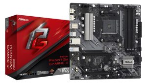 Mainboard|ASROCK|AMD B550|SAM4|MicroATX|1xPCI-Express 3.0 1x|1xPCI-Express 3.0 4x|2xM.2|1xPCI-Express 4.0 16x|Memory DDR4|Memory slots 4|1xHDMI|1xDisplayPort|2xAudio-In|1xAudio-Out|2xUSB 2.0|4xUSB 3.2|1xPS/2|1xRJ45|B550MPHANTOMGAMING4