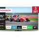 TV Set|THOMSON|75"|4K/Smart|QLED|3840x2160|Wireless LAN|Bluetooth|Google TV|Black|75QG7C14