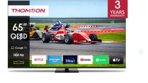 TV Set|THOMSON|65"|4K/Smart|QLED|3840x2160|Wireless LAN|Bluetooth|Google TV|Black|65QG7C14