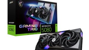 Graphics Card|MSI|NVIDIA GeForce RTX 5080|16 GB|GDDR7|256 bit|PCIE 5.0 16x|Dual Slot Fansink|1xHDMI|3xDisplayPort|RTX508016GGAMTRIOOC