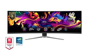 Monitor|MSI|MPG 491CQP QD-OLED|49"|Gaming/Curved|Panel QD-OLED|5120x1440|32:9|144Hz|Matte|0.03 ms|Swivel|Height adjustable|Tilt|Colour Black|MPG491CQPQD-OLED