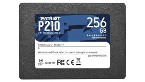 SSD|PATRIOT|P210|256GB|SATA 3.0|Write speed 400 MBytes/sec|Read speed 500 MBytes/sec|2,5"|TBW 120 TB|P210S256G25
