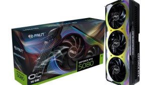 Graphics Card|PALIT|NVIDIA GeForce RTX 5080|16 GB|GDDR7|256 bit|PCIE 5.0 16x|GPU 2295 MHz|Triple slot Fansink|1xHDMI|3xDisplayPort|NE75080T19T2-GB2030G