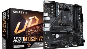 Mainboard|GIGABYTE|AMD A520|SAM4|Micro-ATX|Memory DDR4|Memory slots 4|1xPCI-Express 3.0 1x|1xPCI-Express 3.0 16x|1xM.2|1xHDMI|1xDisplayPort|2xUSB 2.0|4xUSB 3.2|1xPS/2|1xRJ45|3xAudio port|A520MDS3HV21.1