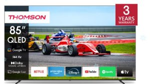 TV Set|THOMSON|85"|4K/Smart|QLED|3840x2160|Wireless LAN|Bluetooth|Google TV|Black|85QG7S14
