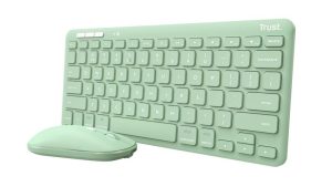KEYBOARD +MOUSE WRL LYRA/GREEN 24942 TRUST