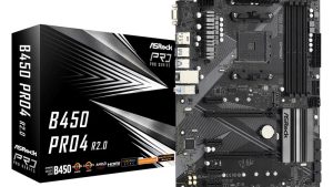 Mainboard|ASROCK|AMD B450|SAM4|ATX|4xPCI-Express 2.0 1x|2xPCI-Express 3.0 16x|2xM.2|Memory DDR4|Memory slots 4|1x15pin D-sub|1xHDMI|1xDisplayPort|2xAudio-In|1xAudio-Out|2xUSB 2.0|1xUSB type C|5xUSB 3.2|1xPS/2|1xRJ45|B450PRO4R2.0