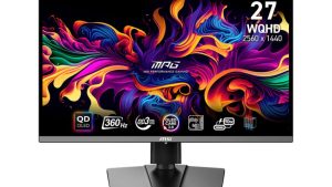 Monitor|MSI|MPG 271QRX QD-OLED|26.5"|Gaming|Panel QD-OLED|2560x1440|16:9|360Hz|Matte|0.03 ms|Swivel|Pivot|Height adjustable|Tilt|Colour Black|MPG271QRXQD-OLED