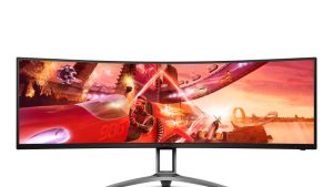 LCD Monitor|AOC|AG493UCX2|48.8"|Gaming/Curved|Panel VA|5120x1440|32:9|165Hz|Matte|4 ms|Speakers|Swivel|Height adjustable|Tilt|Colour Black|AG493UCX2