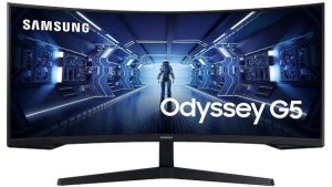 LCD Monitor|SAMSUNG|Odyssey G5|34"|Gaming/Curved/21 : 9|Panel VA|3440x1440|21:9|1 ms|Tilt|Colour Black|LC34G55TWWPXEN