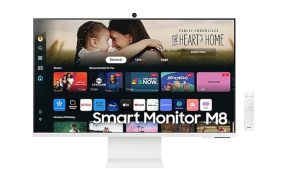 LCD Monitor|SAMSUNG|32"|Smart|Panel VA|3840x2160|16:9|60 Hz|4 ms|Swivel|Pivot|Height adjustable|Tilt|Colour White|LS32DM801UUXDU