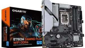Mainboard|GIGABYTE|Intel B760 Express|LGA1700|Micro-ATX|Memory DDR4|Memory slots 4|2xPCI-Express 3.0 1x|1xPCI-Express 4.0 16x|2xM.2|1xHDMI|1xDisplayPort|2xUSB 2.0|1xUSB 3.2|1xUSB-C|1xPS/2|1xOptical S/PDIF|1xRJ45|3xAudio port|B760MGPWIFIDDR41.0