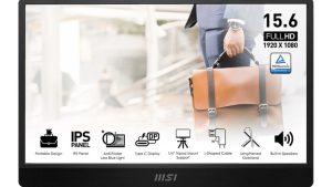 LCD Monitor|MSI|PRO MP161 E2U|15.6"|Business|Panel IPS|1920x1080|16:9|60Hz|Matte|Speakers|Tilt|Colour Black|PROMP161E2U