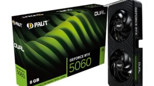 Graphics Card|PALIT|NVIDIA GeForce RTX 5060|8 GB|GDDR7|128 bit|PCIE 5.0 16x|Dual Slot Fansink|3xDisplayPort|NE75060019P1-GB2063D