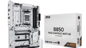 Mainboard|ASUS|AMD B850|SAM5|ATX|Memory DDR5|Memory slots 4|2xPCI-Express 3.0 16x|1xPCI-Express 4.0 16x|1xPCI-Express 5.0 16x|3xM.2|1xHDMI|1xDisplayPort|2xUSB 2.0|5xUSB 3.2|1xUSB-C|1xRJ45|3xAudio port|B850MAXGAMINGWIFIW