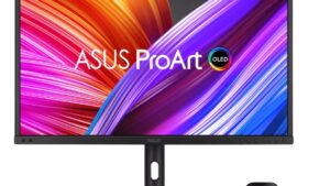 Monitor|ASUS|PA27DCE-K|27"|Business/4K|Swivel|Pivot|Height adjustable|Tilt|Matte|Panel OLED|3840x2160|16:9|60Hz|0.1 ms|Colour Silver|90LM0810-B01I70