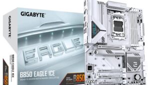 Mainboard|GIGABYTE|AMD B850|SAM5|ATX|Memory DDR5|Memory slots 4|2xPCI-Express 3.0 1x|1xPCI-Express 4.0 4x	|1xPCI-Express 5.0 16x|3xM.2|1xHDMI|1xDisplayPort|4xUSB 2.0|2xUSB 3.2|1xUSB-C|1xRJ45|3xAudio port|B850EAGLEICE