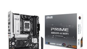 Mainboard|ASUS|AMD B850|SAM5|Micro-ATX|Memory DDR5|Memory slots 4|1xPCI-Express 4.0 16x|1xPCI-Express 5.0 16x|3xM.2|1xHDMI|2xDisplayPort|4xUSB 2.0|4xUSB 3.2|1xRJ45|3xAudio port|PRIMEB850M-AWIFI