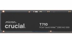 SSD|CRUCIAL|T710|2TB|M.2|PCIe Gen5|NVMe|Write speed 13800 MBytes/sec|Read speed 14500 MBytes/sec|TBW 1200 TB|CT2000T710SSD5
