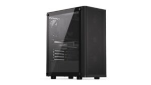 Case|ENDORFY|Ventum 200 Air|MicroTower|Case product features Transparent panel|Not included|ATX|MicroATX|MiniITX|Colour Black|EY2A002