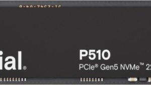 SSD|CRUCIAL|P510|1TB|M.2|PCIe Gen5|NVMe|TLC|Write speed 9500 MBytes/sec|Read speed 11000 MBytes/sec|TBW 600 TB|CT1000P510SSD8