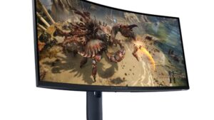 LCD Monitor|DELL|210-BQWL|34"|Gaming/Curved/21 : 9|Pivot|Height adjustable|Tilt|Panel VA|3440x1440|21:9|180 Hz|1 ms|Colour Black|210-BQWL