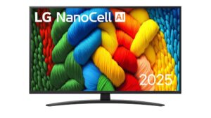 TV Set|LG|43"|4K/Smart|3840x2160|Wireless LAN|Bluetooth|webOS|Black|43NANO81A3A