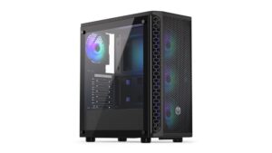 Case|ENDORFY|Signum 300 ARGB|MidiTower|Case product features Transparent panel|Not included|ATX|MicroATX|MiniITX|Colour Black|EY2A006