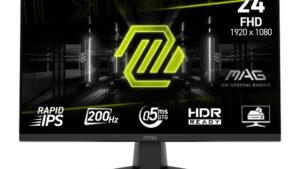 LCD Monitor|MSI|MAG 242F|23.8"|Gaming|Matte|Panel IPS|1920x1080|16:9|200Hz|0.5 ms|Colour Black|MAG242F