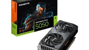 Graphics Card|GIGABYTE|NVIDIA GeForce RTX 5050|8 GB|GDDR6|128 bit|PCIE 5.0 16x|GPU 2587 MHz|Dual Slot Fansink|GV-N5050WF2OC-8GD1.0