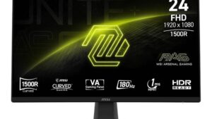 LCD Monitor|MSI|MAG 242C|23.6"|Gaming/Curved/Frameless|Matte|Panel VA|1920x1080|16:9|180Hz|1 ms|Colour Black|MAG242C