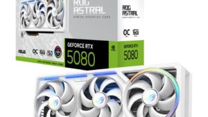 Graphics Card|ASUS|NVIDIA GeForce RTX 5080|16 GB|GDDR7|256 bit|Triple slot Fansink|ROG-ASTRAL-RTX5080O16G-WH