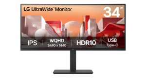 LCD Monitor|LG|34 "|3440 x 1440 pixels|Wide Quad HD|Native aspect ratio 21:9|LCD|Curved|34BA75QE-B