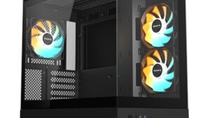 Case|GIGABYTE|C201 PANORAMIC|MidiTower|Case product features Rackmountable/Removeable HDD basket/Transparent panel|Not included|MicroATX|MiniITX|Colour Black|GB-C201P