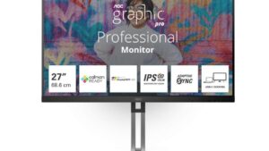 LCD Monitor|AOC|Q27U3CV|27"|Matte|Panel IPS|2560x1440|16:9|75 Hz|4 ms|Speakers|Colour Black / Silver|Q27U3CV
