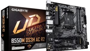 Mainboard|GIGABYTE|AMD B550|SAM4|Micro-ATX|Memory DDR4|Memory slots 4|B550MDS3HACR2