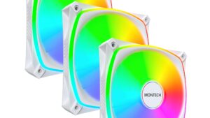 CASE FAN 120MM/RX120 PRO WHITE 3 IN 1 MONTECH