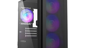 Case|MONTECH|AIR 100 ARGB|MidiTower|Case product features Transparent panel|Not included|MicroATX|MiniITX|Colour Black|AIR100ARGB(B)