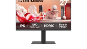 LCD Monitor|LG|27 "|2560 x 1440 pixels|Quad HD|Native aspect ratio 16:9|LCD|Flat|27BA54QB-B