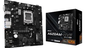 Mainboard|ASROCK|AMD A620A|micro ATX|RAM DDR5-SDRAM|2xSlots|A620AM-HVS